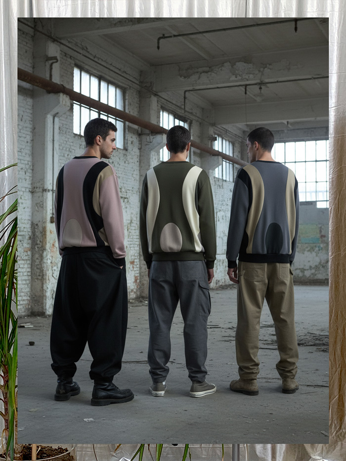 Contemporary garment designed and produced by GRAAMAARG Studio Athens
