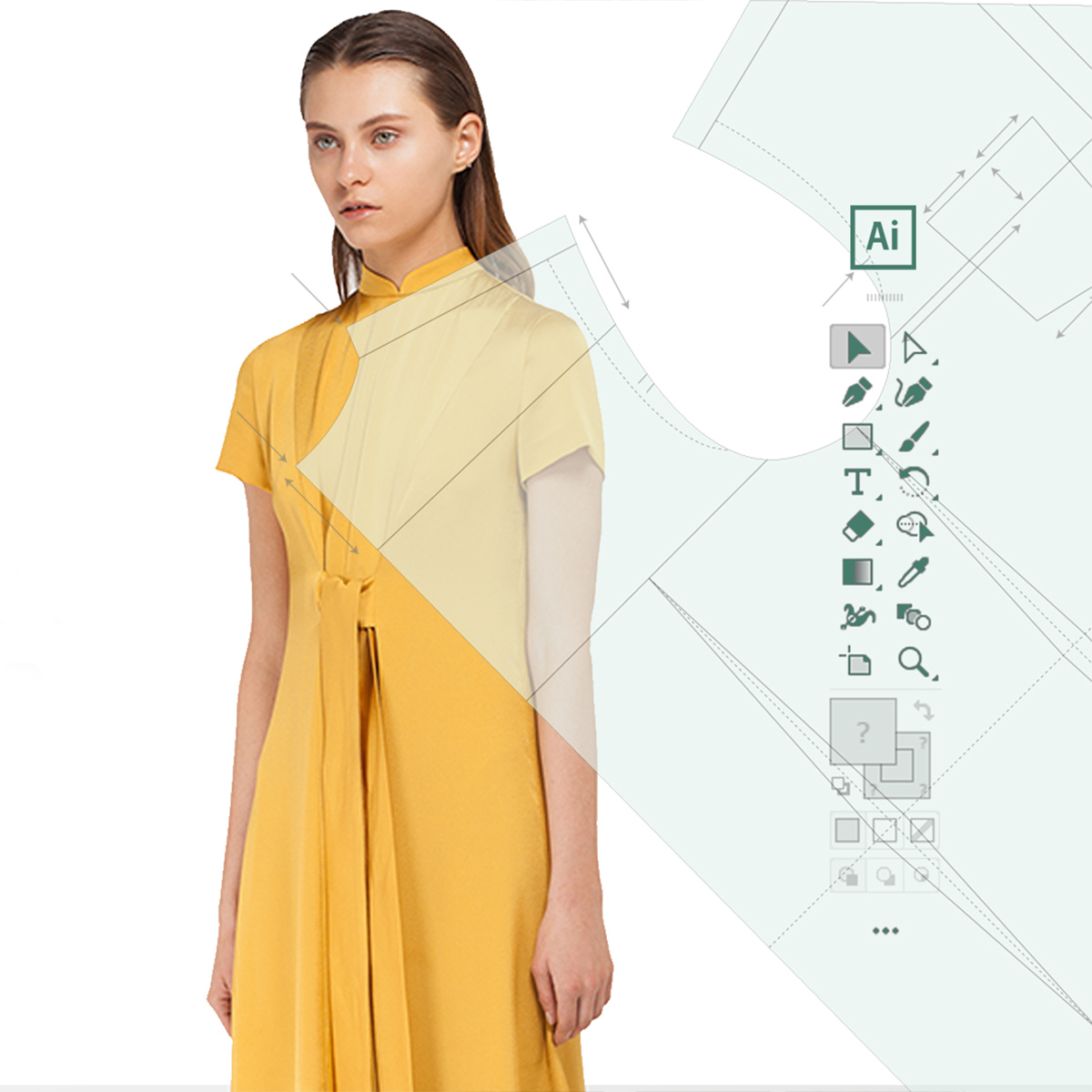 Digital pattern cutting course with Adobe Illustrator at GRAAMAARG Studio Athens
