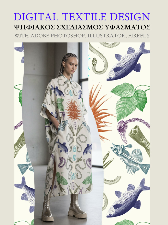 Digital textile design Ψηφιακός σχεδιασμός υφάσματος